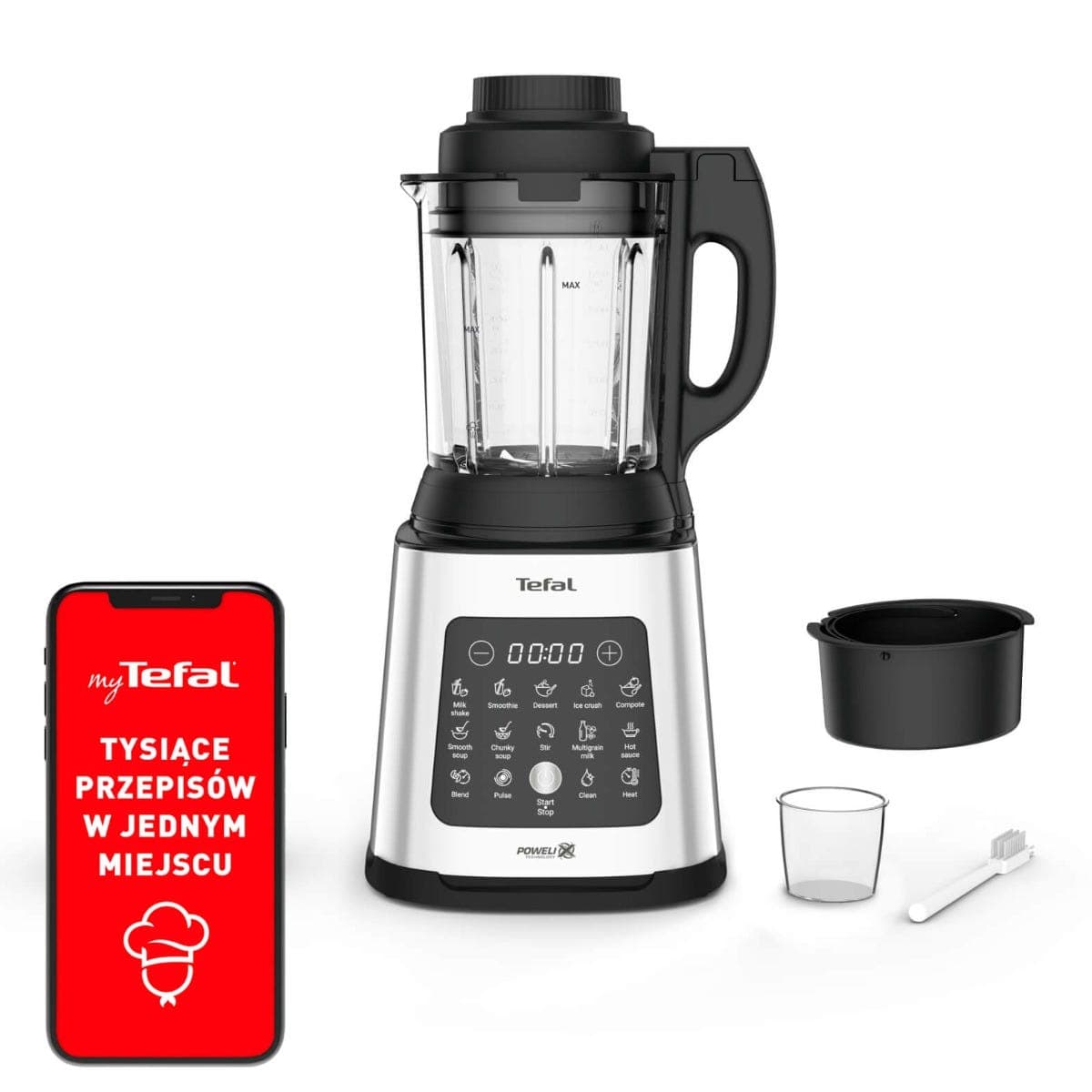 Blender kielichowy, Perfectmix Cook BL83SD, funkcja gotowania, 1400W