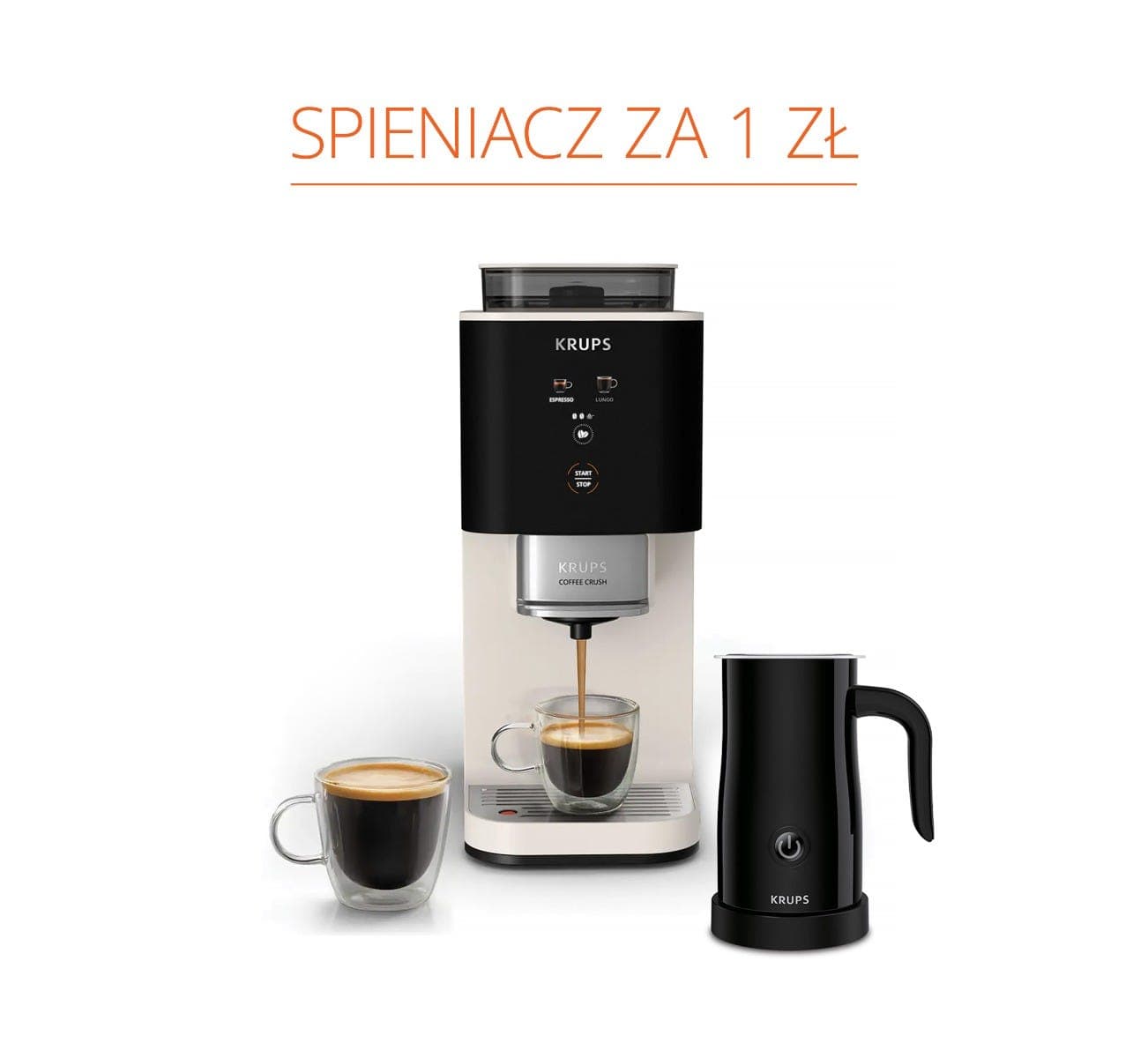 Ekspres do kawy ciśnieniowy KRUPS Coffee Crush kolbowy z młynkiem