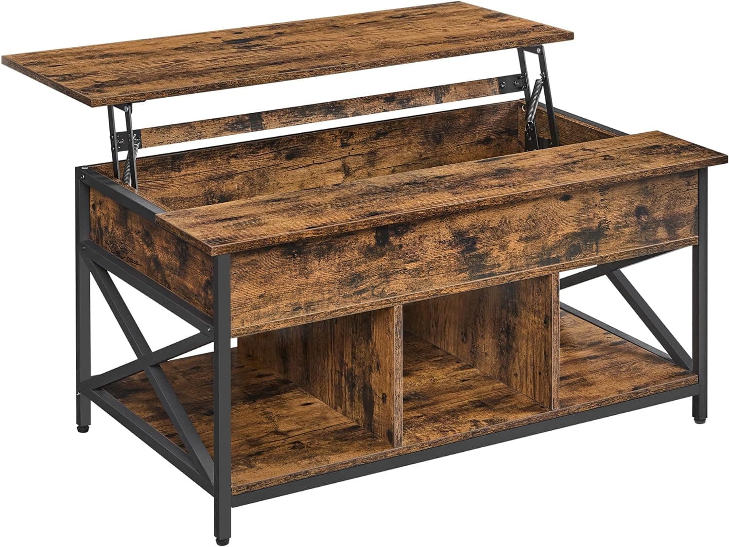 Stolik kawowy z rozkładanym blatem ława 100x60x62 vintage LOFT