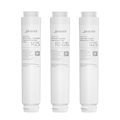 Zestaw wkładów filtrujących do filtrów do wody JIMMY (1 M2S+1 RO-2.0S+1 Q2S), przeznaczony do JIMMY R9 i R9 PRO i Matrix M9 Pro