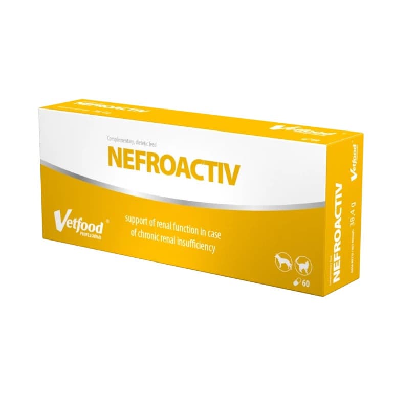 VETFOOD Nefro Activ - suplementy dla psa i kota - 60szt.