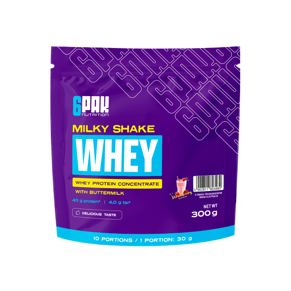 Odżywka białkowa New Milky Shake Whey - truskawka - 300 g