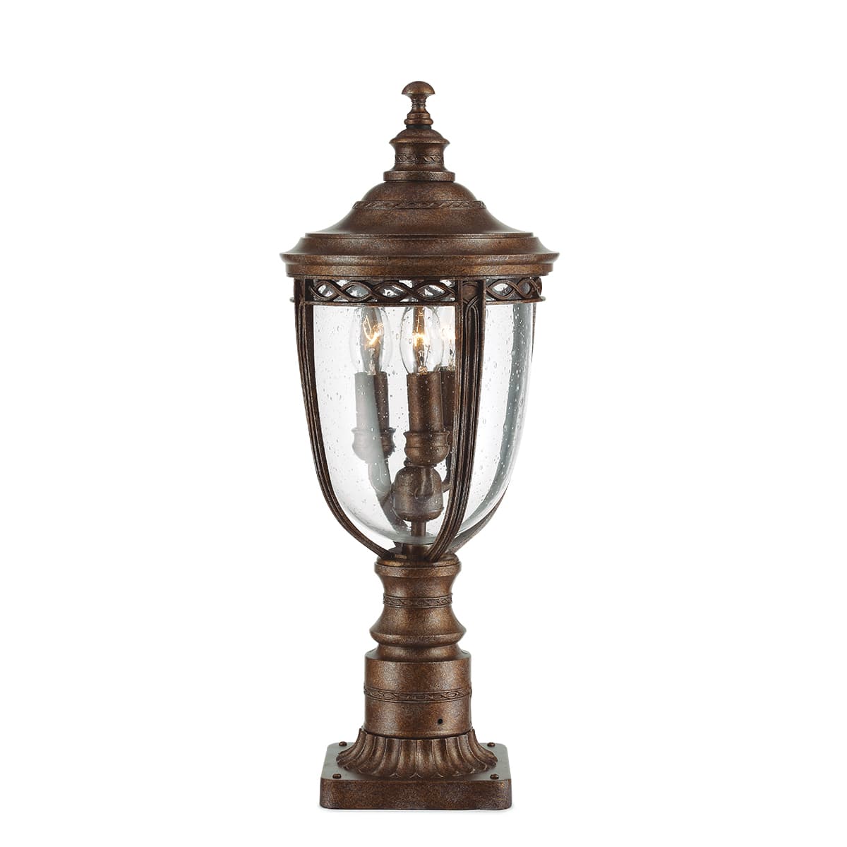 Lampa stojąca 55 cm English Bridle 3xE14 brąz brytyjski Feiss FE-EB3-M-BRB