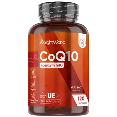 Koenzym Q10 Ubichinon 200 mg 120 Kapsułek - Suplement dla wzmocnienia odporności i zwiększenia energii