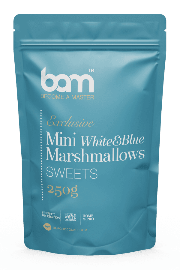 Biało&Niebieskie Mini pianki marshmallows, 250 g