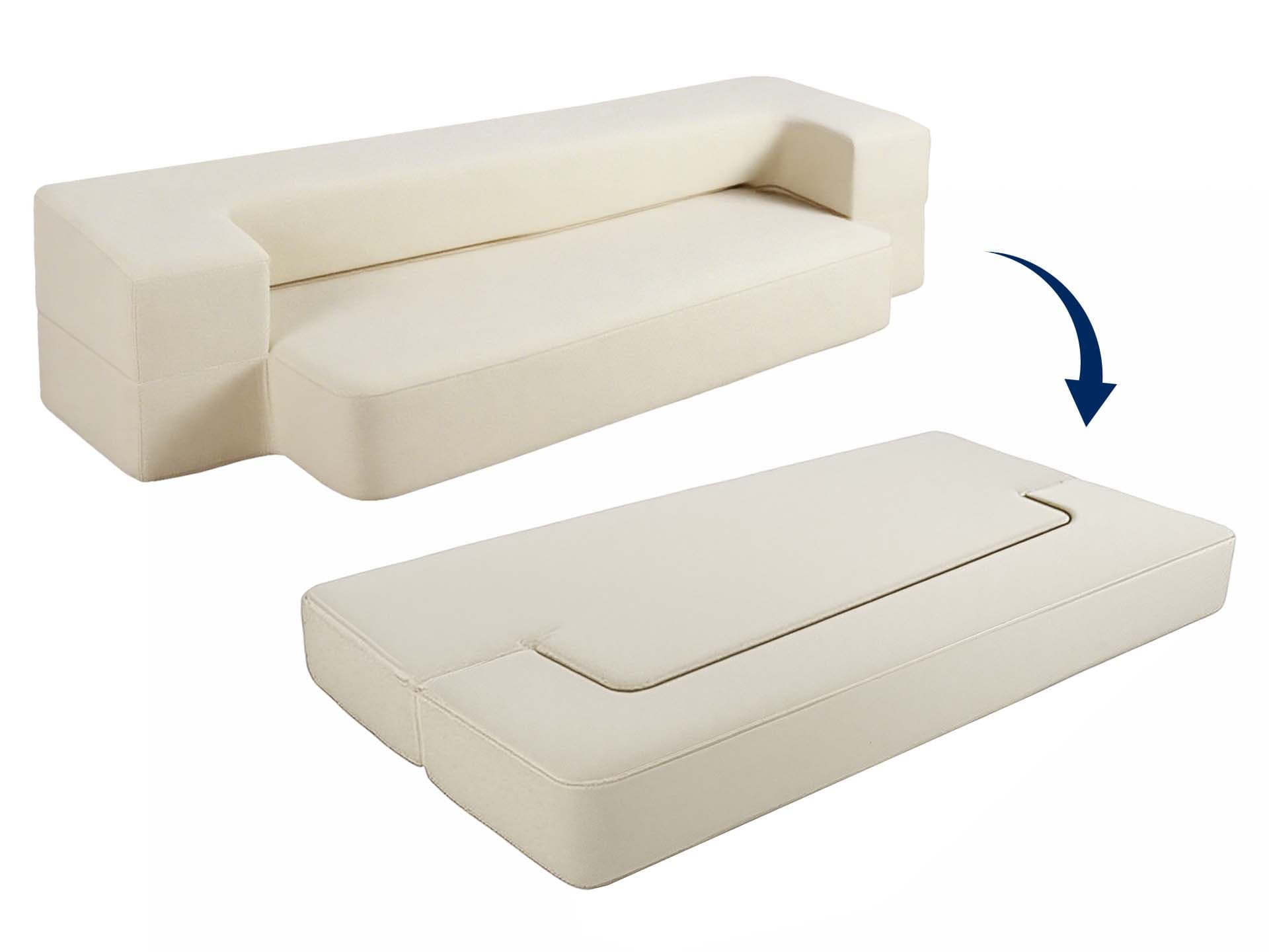 Sofa-materac 2w1 beżowa CREAM/BEIG