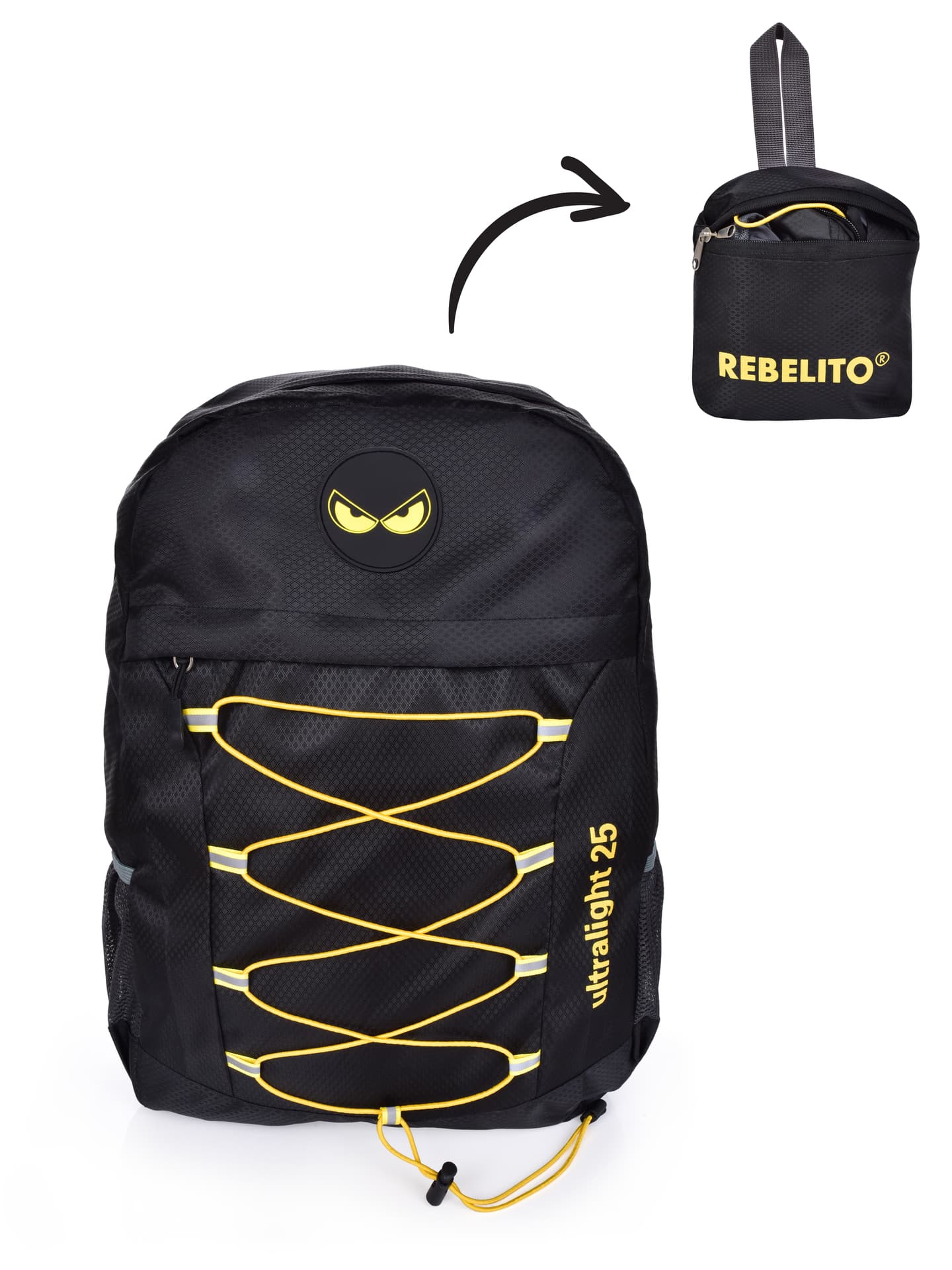 Ultralekki składany plecak REBELITO® ULTRALIGHT 25 litrów