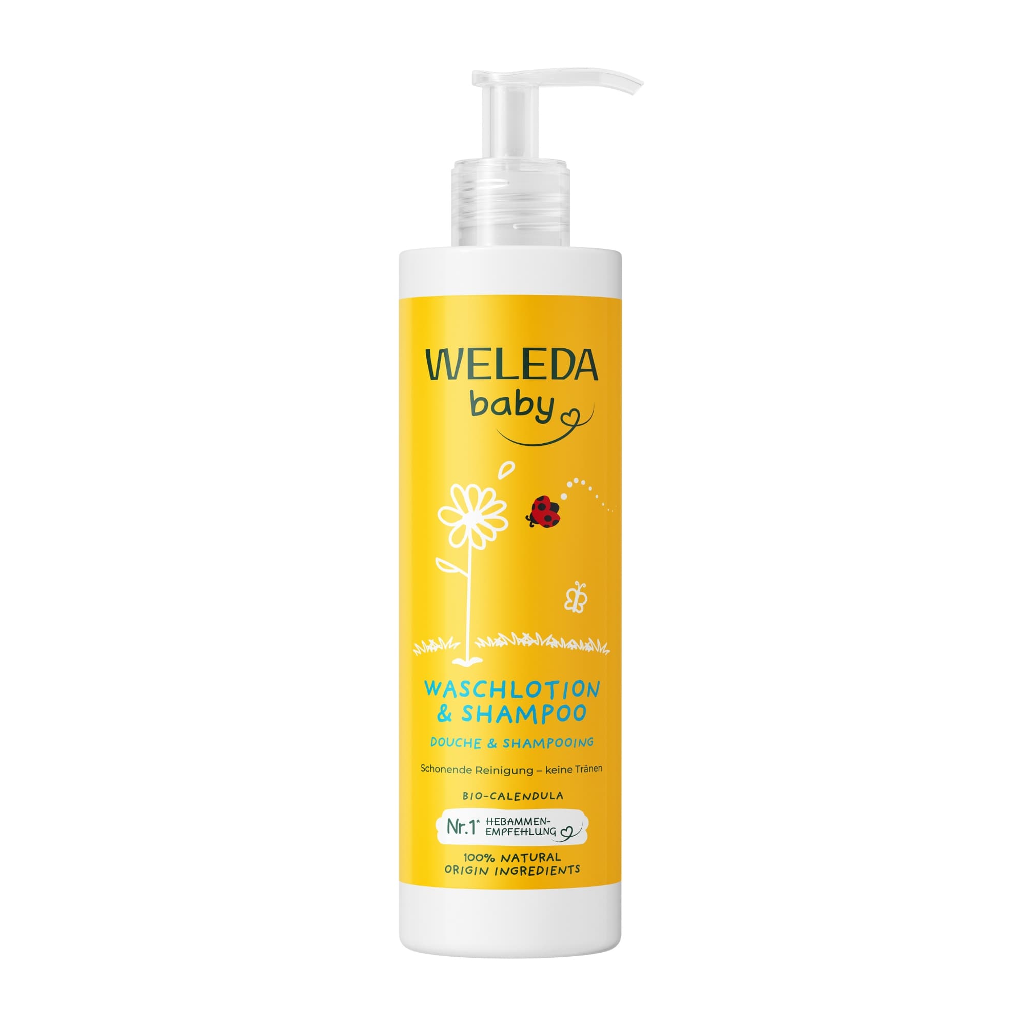 Weleda Baby Szampon i Płyn do Mycia Ciała dla Niemowląt z Nagietkiem Lekarskim 400ml