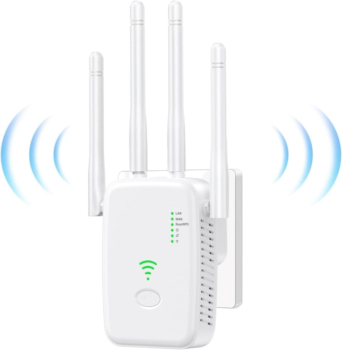 1200Mb/S Wzmacniacz Sygnału Wifi Sieci 2.4G/5G Mocny Zasięg Wifi Repeater