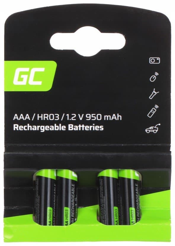 4X Akumulatorki Paluszki Gc Aaa R3 950Mah Ni-Mh Baterie Do Myszki Zabawki