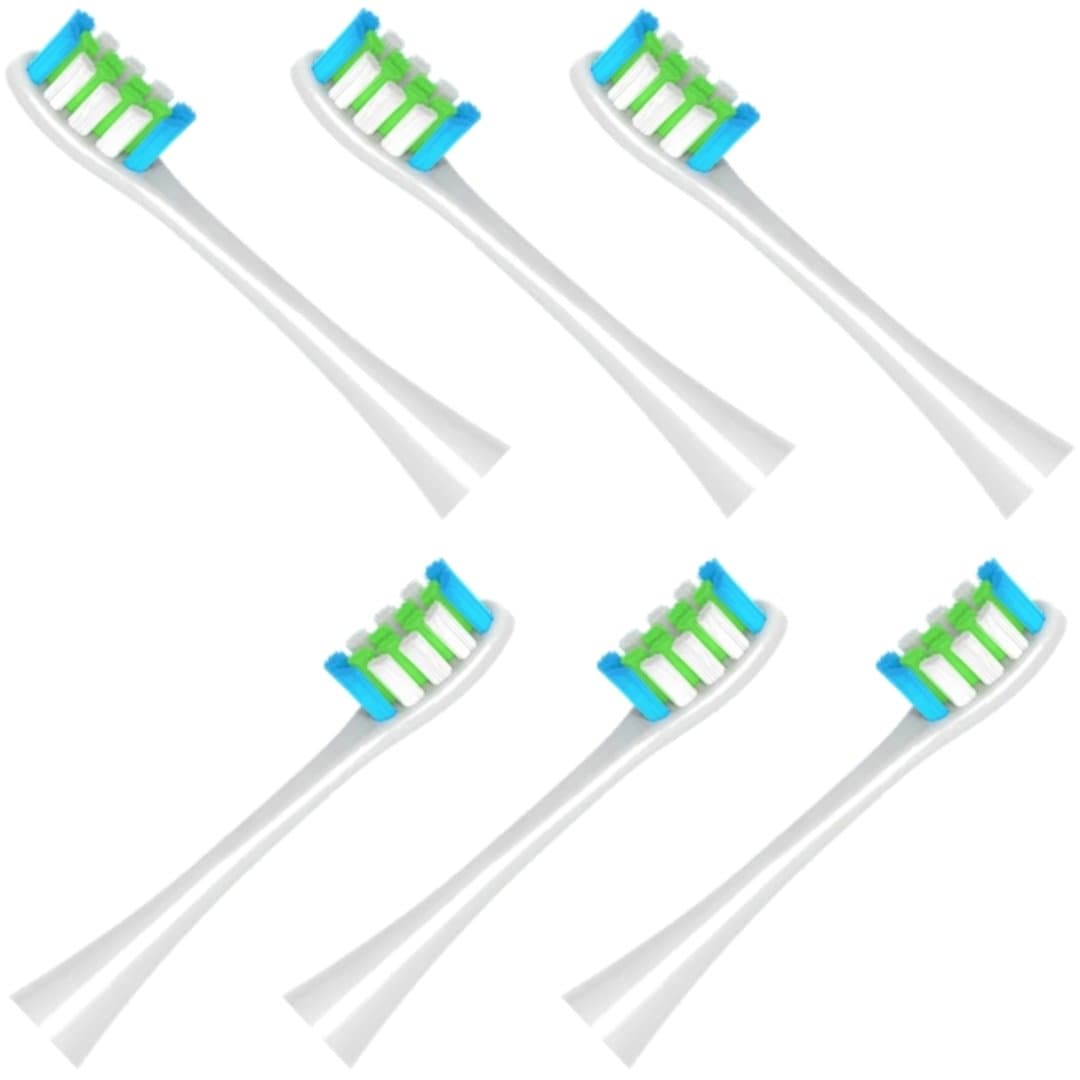 6x końcówki BIAŁE do szczoteczki sonicznej Oclean SE / X / X PRO / X PRO Elite / X PRO Digital / X10 / One / Air / Z / F1 / FLOW / Endurance -