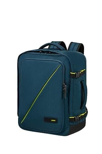 American Tourister Take2Cabin M - Ryanair Torba Kabinowa 36X20X45 Cm, 38,2L Bagaż Podręczny Plecak Do Samolotu, Niebieski (Harbor Blue)