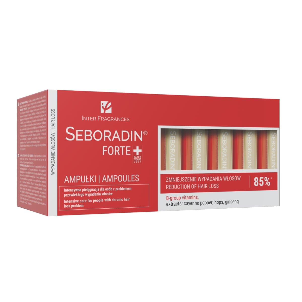 Ampułki Seboradin FORTE Przeciw Wypadaniu Włosów 14 x 5,5 ml