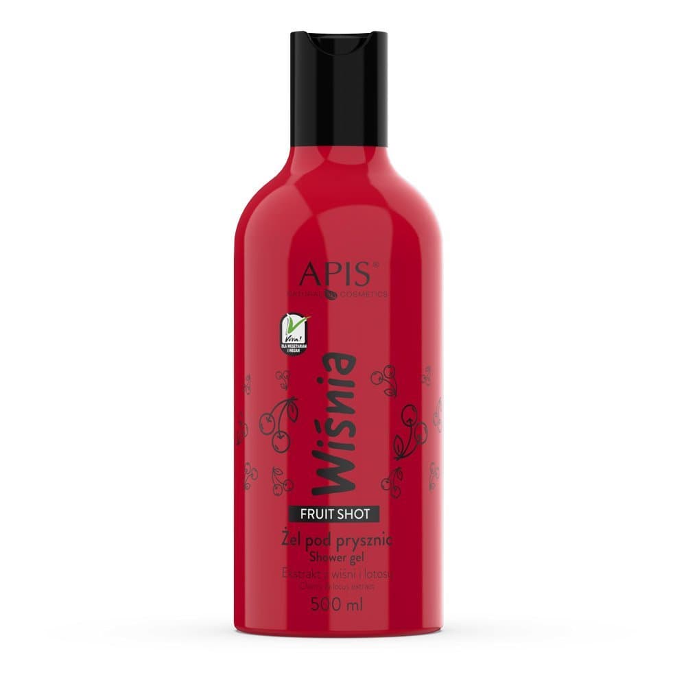 Apis Fruit Shot Żel pod prysznic wiśnia 500ml