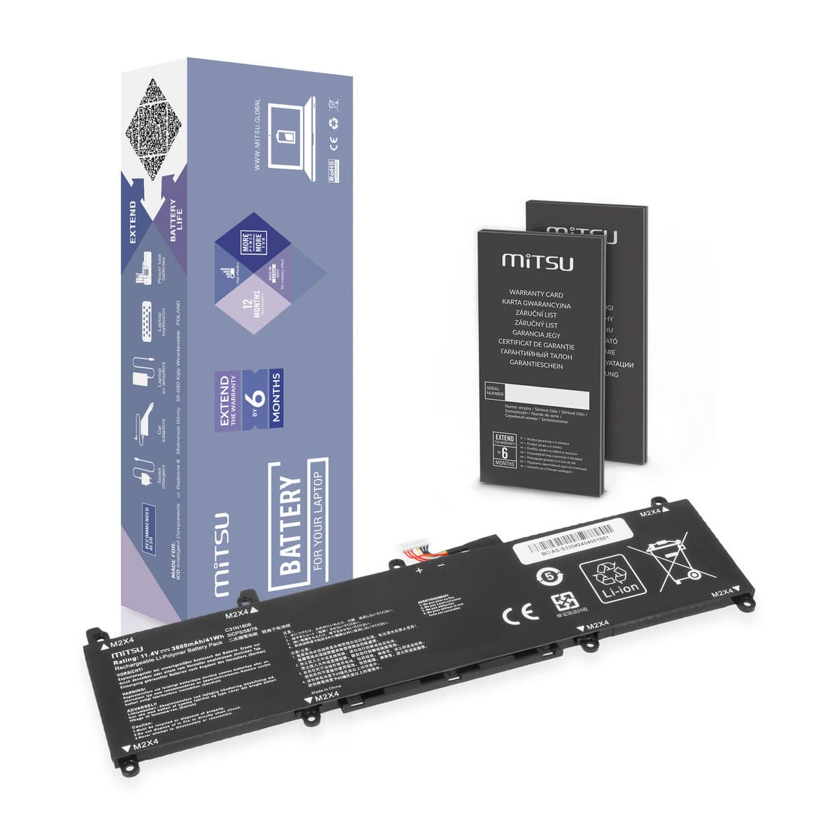 Bateria C31N1806 do Asus VivoBook S13 S330FA S330UN S330UA V330FA X330UN