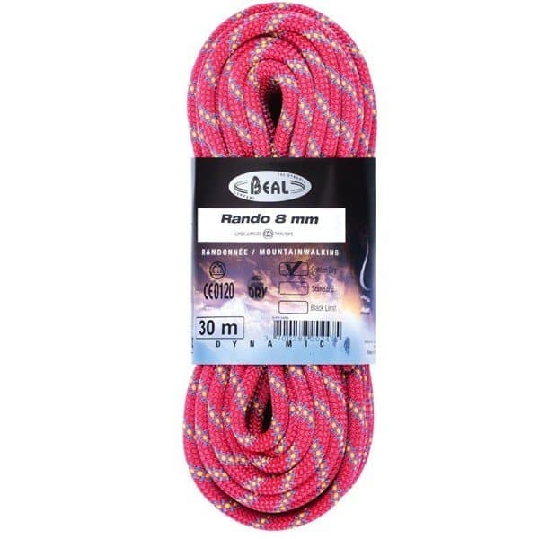 BEAL Lina turystyczna kwalifikowana RANDO Golden Dry-20m-Żółty