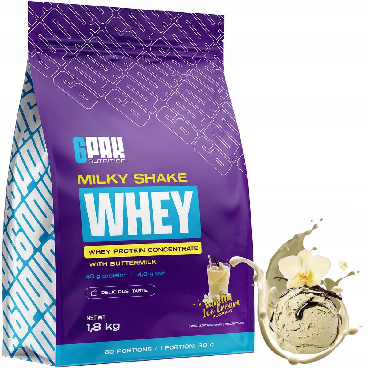 Białko Serwatkowe Xxl 100% Wpc 80 Odżywka Białkowa Milky Shake Whey Protein