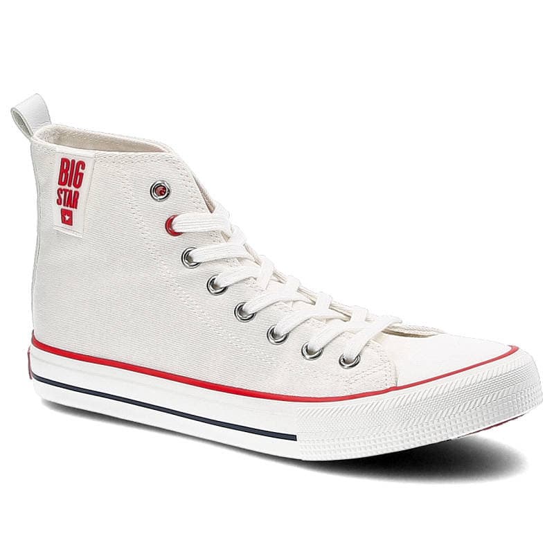 Big Star, Trampki, JJ274127 Biały/Czerwony, rozmiar 37
