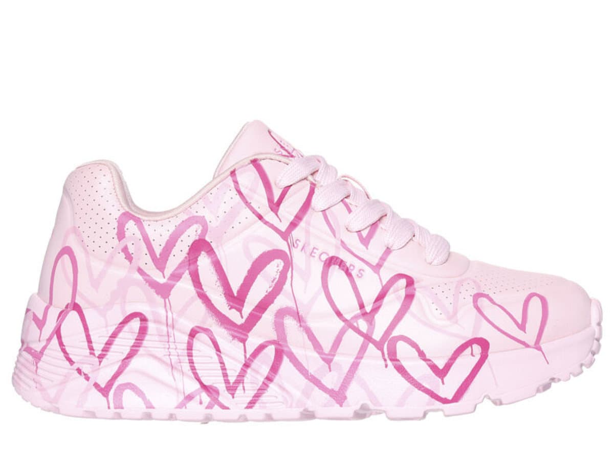 Buty dziecięce Skechers 314065LLPMT UNO LITE SPREAD THE JOY Różowe