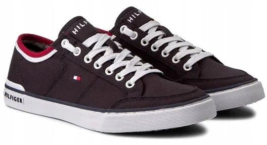 BUTY MĘSKIE TOMMY HILFIGER HARRINGTON CZARNE TRAMPKI SZKOŁA ROZMIAR 41