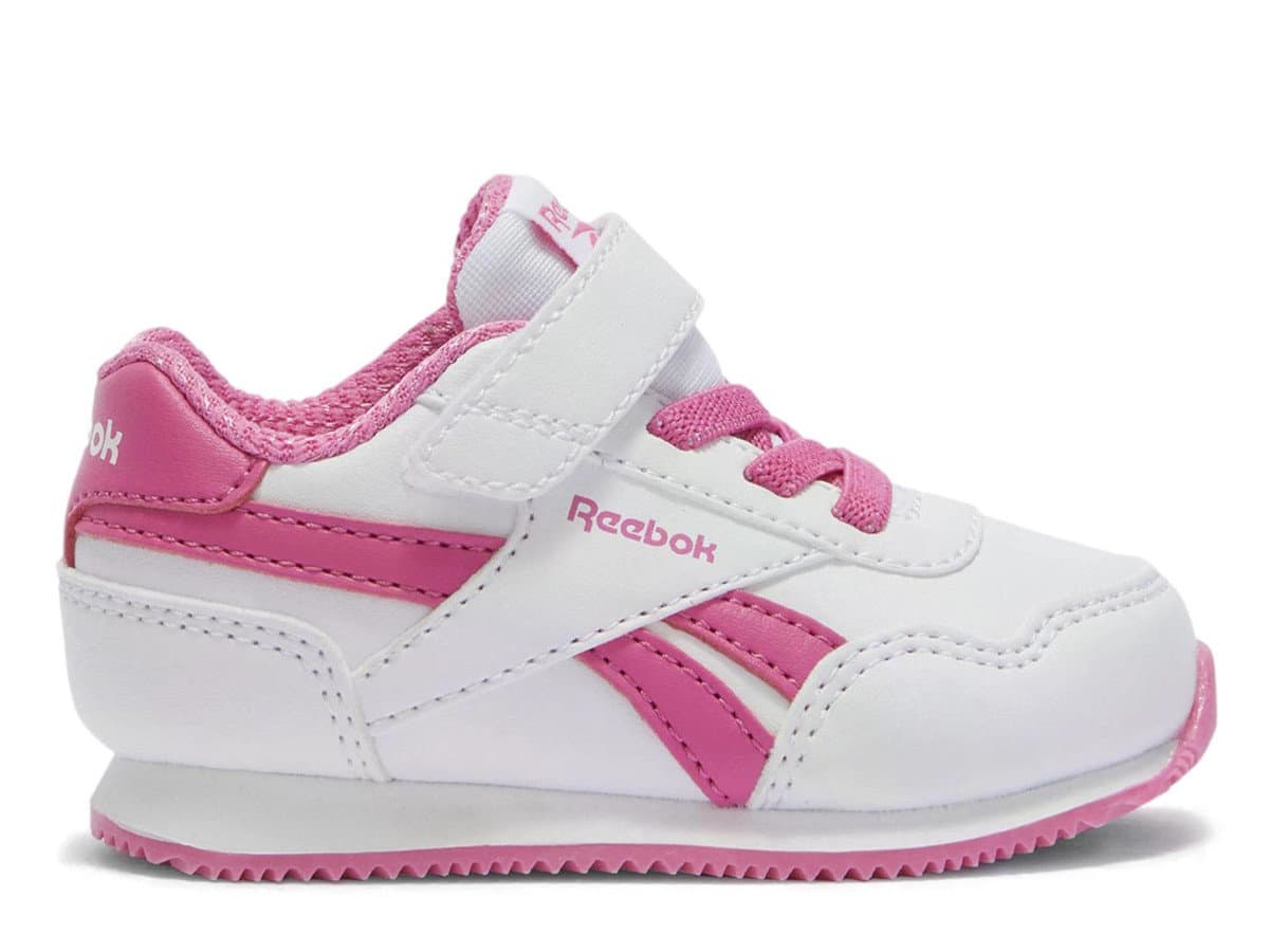 Buty niemowlęce Reebok 100209452 ROYAL JOG 3.0 ELASTIC & STRAP Białe