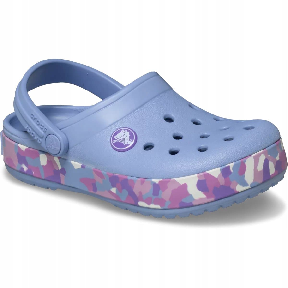 Crocs Dziecięce Klapki Sportowe Lekkie Crocband Glow Confetti Clog 32-33