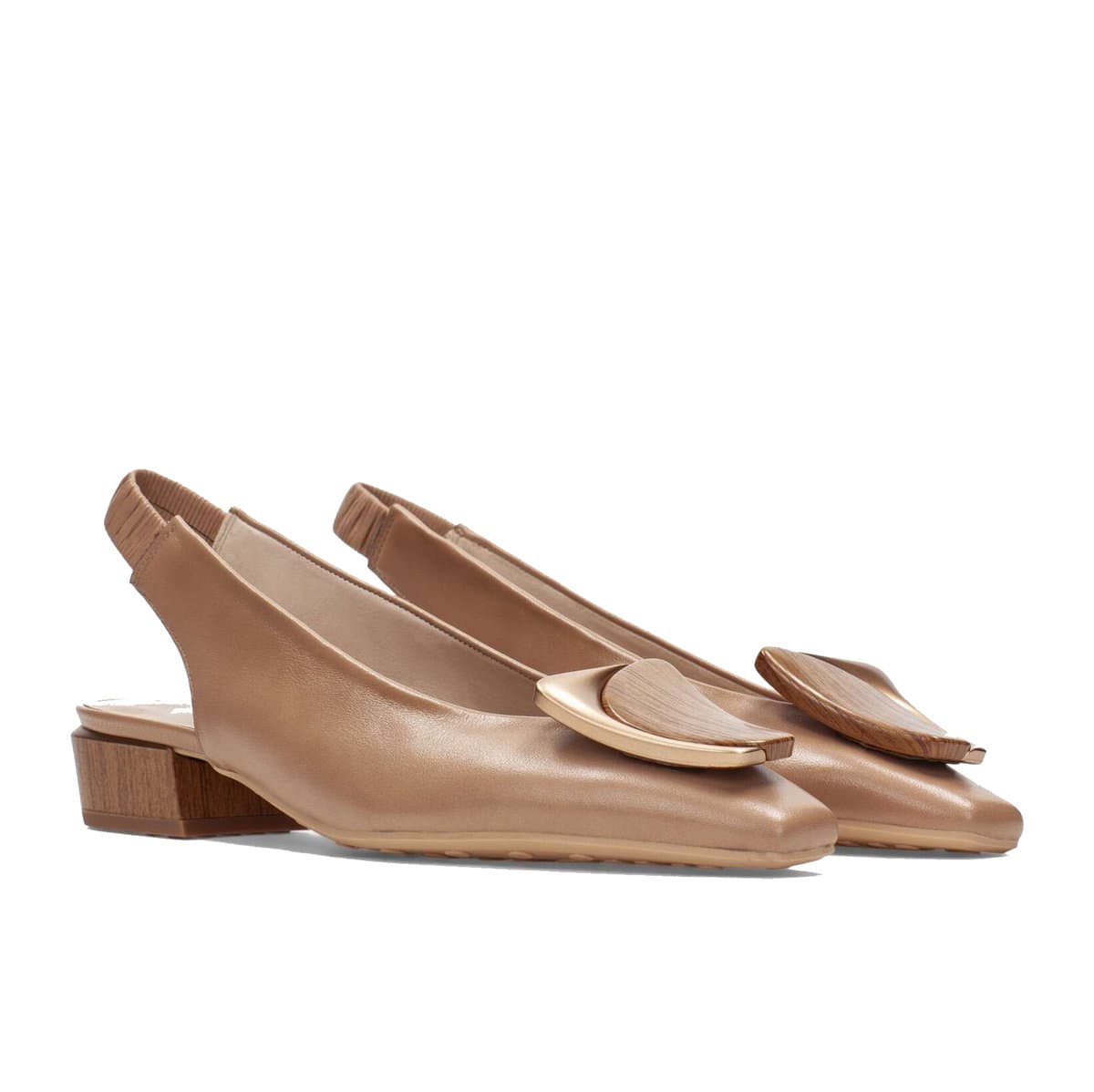 Czółenka damskie z odkrytą piętą Hispanitas HV264761 SOHO-V26 ALMOND R.37