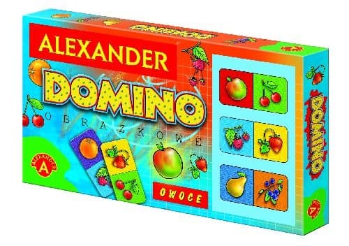 Domino obrazkowe owoce, gra logiczna, Alexander