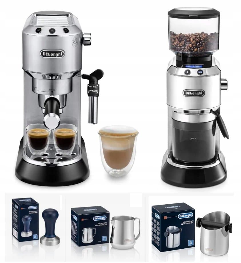 Ekspres ciśnieniowy do kawy kolbowy + młynek DeLonghi ECKG6821.M