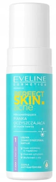 Eveline Cosmetics, Perfect Skin Acne, Pianka do mycia twarzy