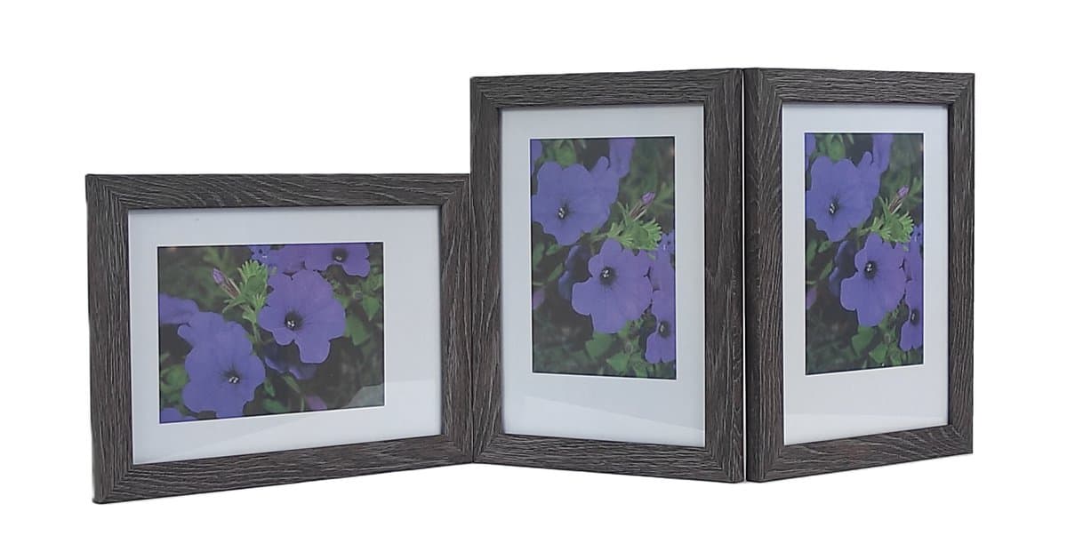 GALERIA multirama MARMO zdj. 15x21 cm POTRÓJNA poziom/pion/pion C. BRĄZ