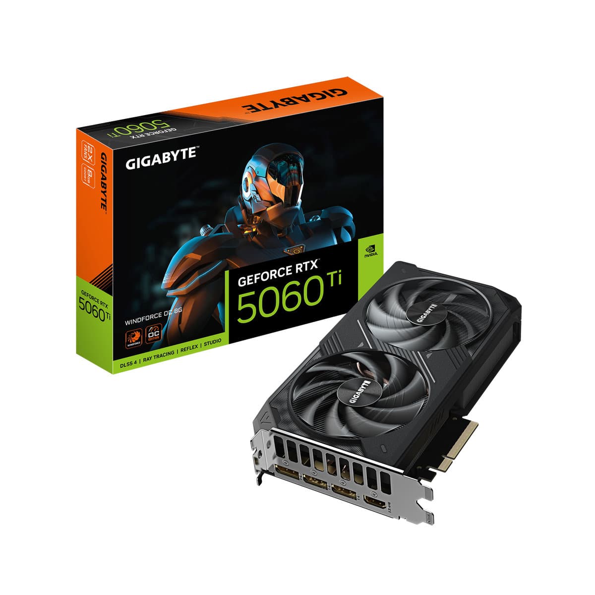 Gigabyte GeForce RTX 5060 Ti WINDFORCE OC 8GB GDDR7 DLSS 4 (GV-N506TWF2OC-8GD)