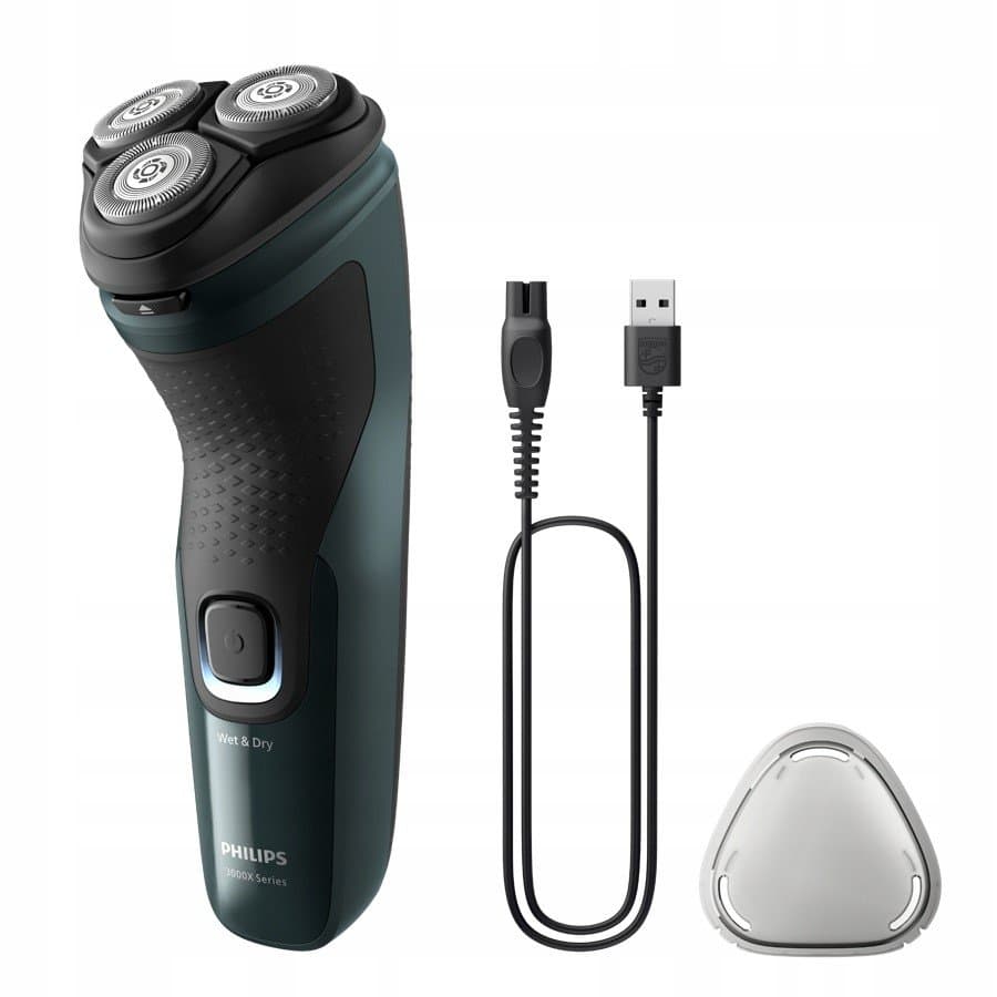 Golarka elektryczna PHILIPS X3002/00 - na mokro i sucho trymer akumulator 55 000 cięć ComfortCut głowice 4D Flex męska pielęgnacja twarzy USB