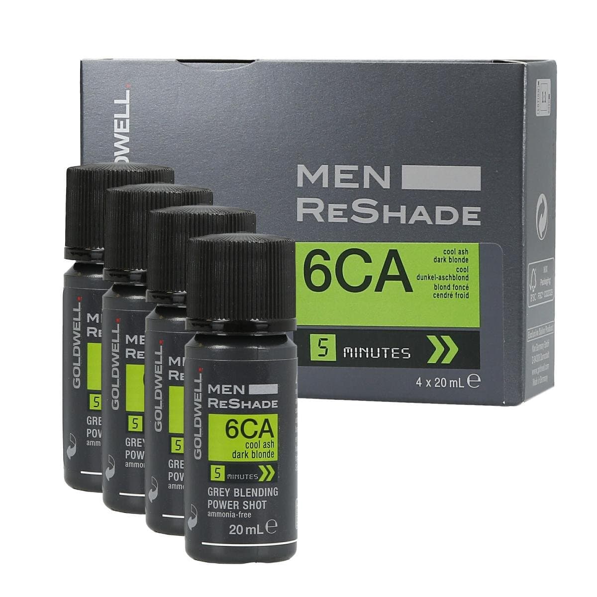Goldwell, Men Re-Shade, odsiwiacz dla mężczyzn kolor 6CA, 4 szt.