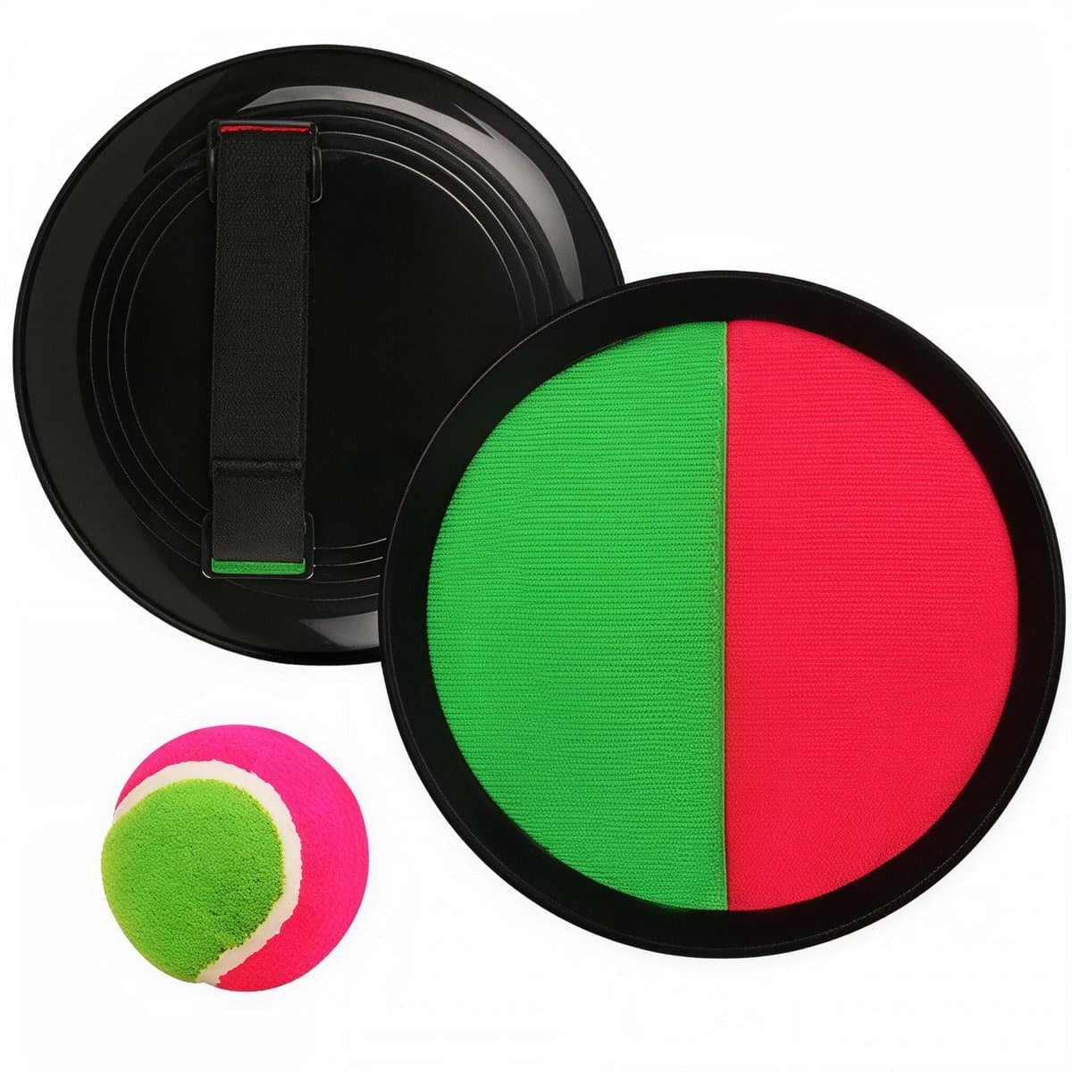 Gra Zręcznościowa Catch Ball – Zestaw 2 Paletki Rzepy + Piłka (18 cm)
