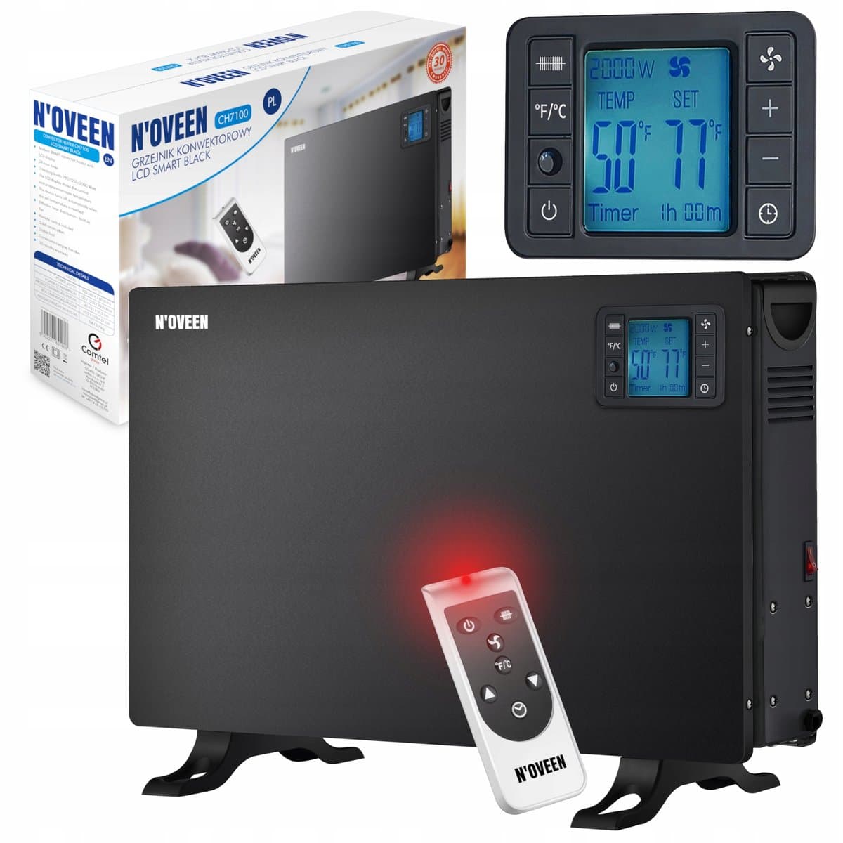 Grzejnik Elektryczny Energooszczędny +Nawiew Timer