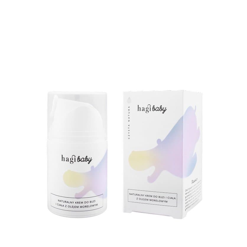 Hagi Baby, Krem do buzi i ciała z olejem morelowym 50 ml