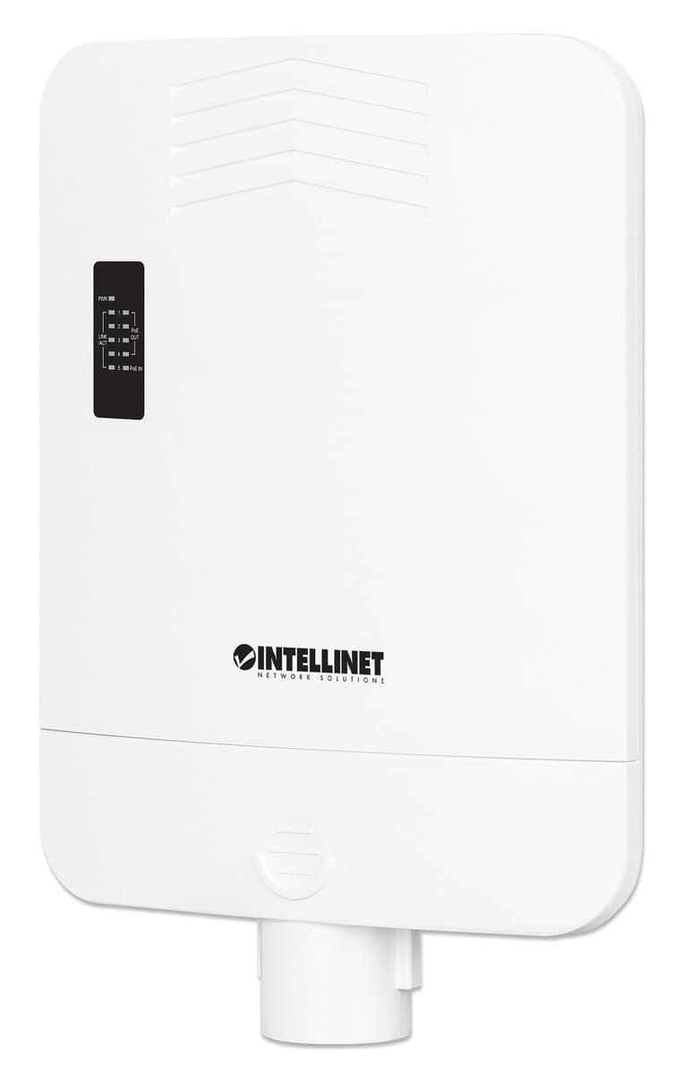 Intellinet Switch zewnętrzny IP65 5-portowy Gigabit PoE Passthrough