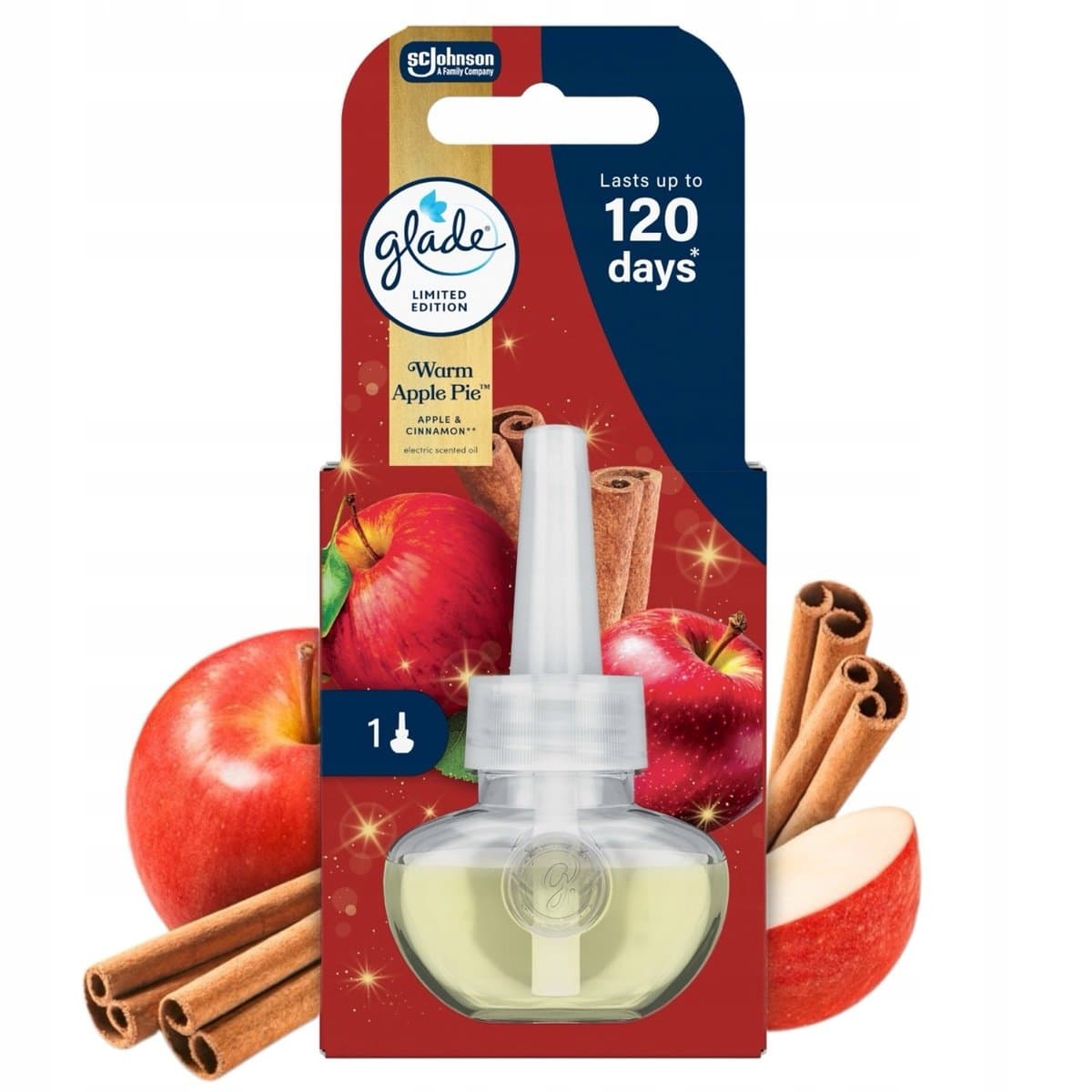 JESIENNY WKŁAD GLADE DO ODŚWIEŻACZA POWIETRZA WARM APPLE PIE SZARLOTKA 20ML