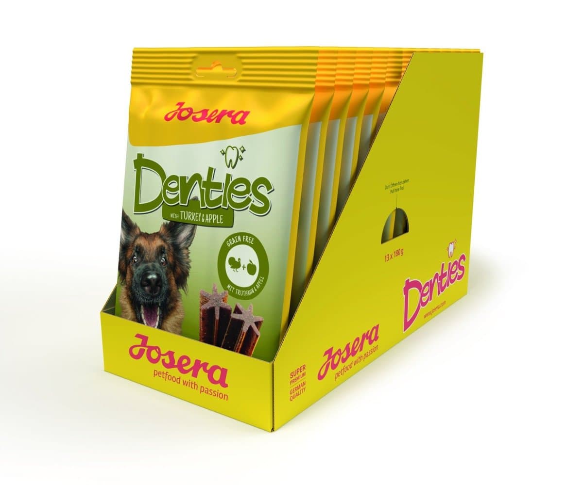 Josera Denties z indykiem, jabłkiem 13x180g Gryzaki Dla Psów Higiena Zębów