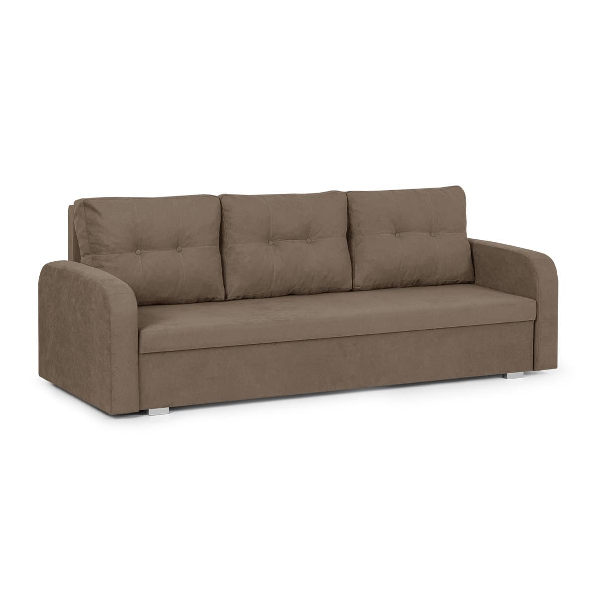 Kanapa sofa 3 os z funkcją spania BERLIN brązowa