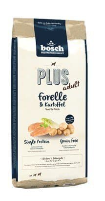 Karma sucha dla psa BOSCH Plus Adult, pstrąg i ziemniak, 12,5 kg