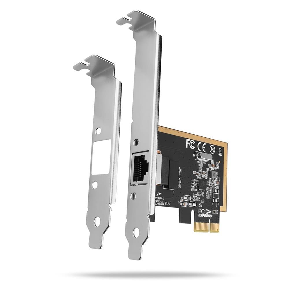 Karta sieciowa PCIe PCEE-GRF, 1x Gigabit Ethernet port RJ-45 Realtek LP
