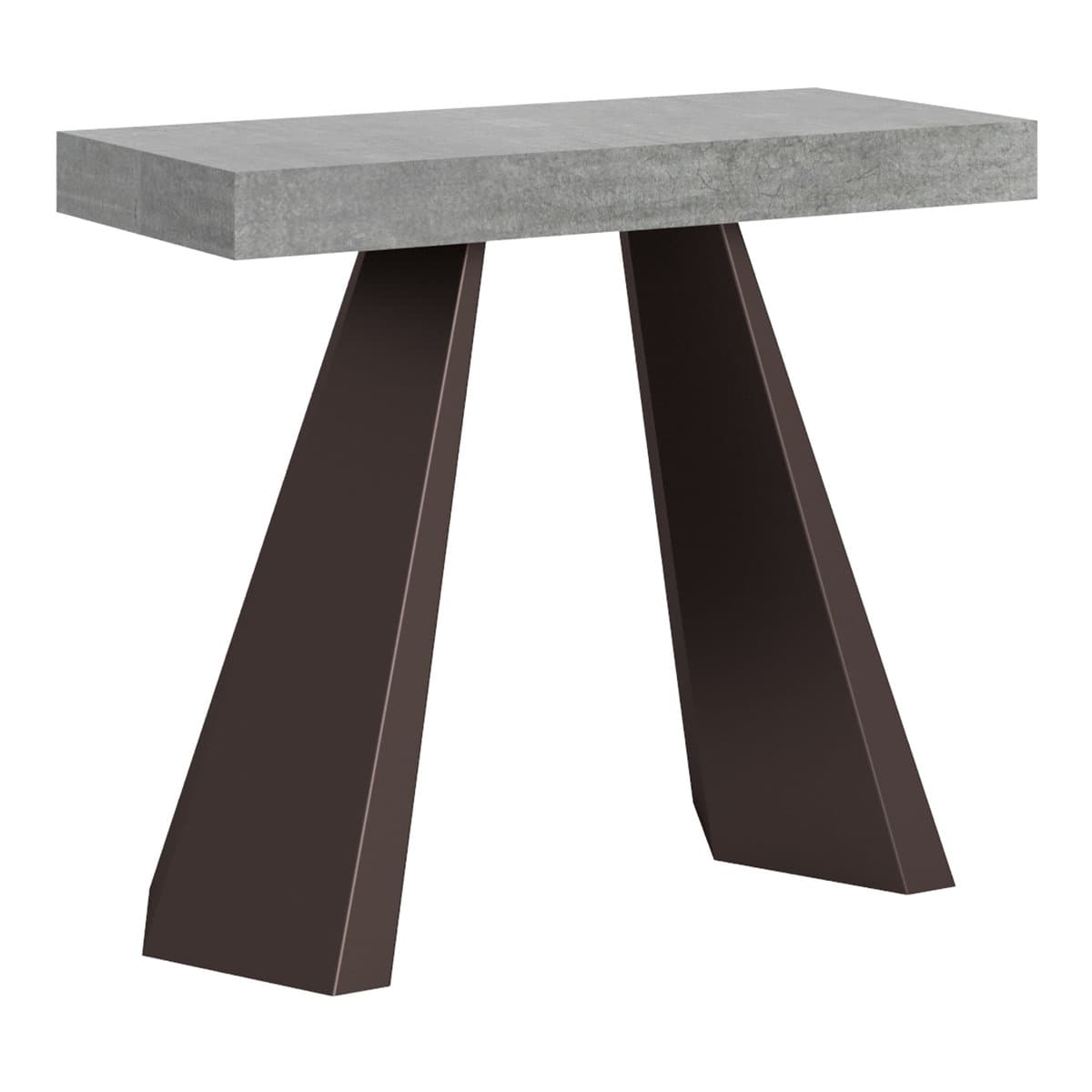 Konsola rozkładana 90x40/300 cm Diamante Cementu rama w kolorze Misia