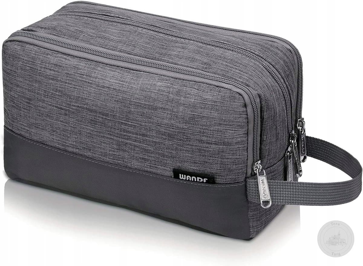 KOSMETYCZKA PODRÓŻNA DARK GREY DO ZAWIESZENIA DUŻA POJEMNA NA KOSMETYKI