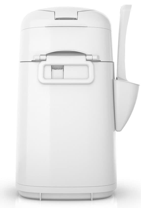 Kosz na zużyty żwirek Litter Locker Design 24 x 23 x 43 cm biały