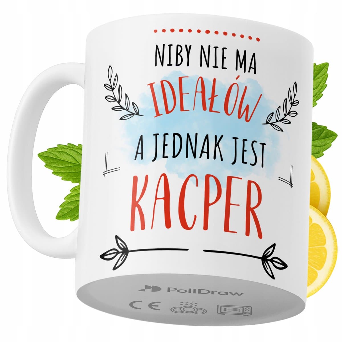 Kubek Dla Kacpra na Prezent z Nadrukiem ze Zdjęciem 330 ml PoliDraw + Opakowanie na prezent (wzór 01) numer Kubek_Dla Kacpra_5