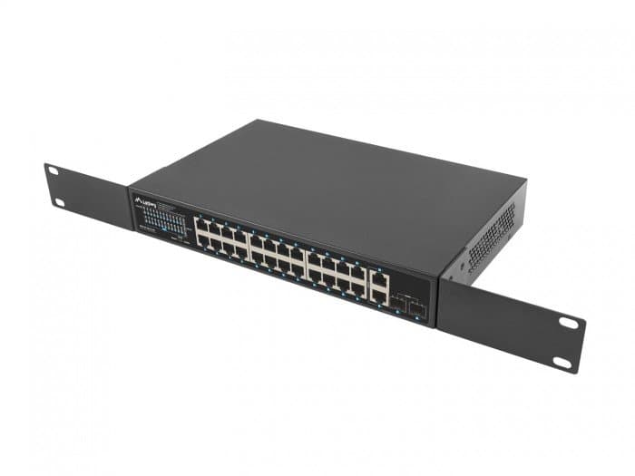 LANBERG SWITCH POE RACK 19' 24X 1GB POE+/2X GB/2X SFP 250W RSGE-24P-2GE-2S-250