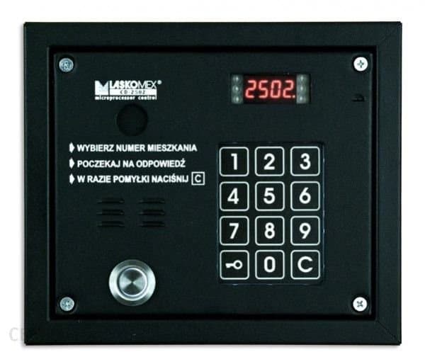Laskomex CP-2503TP czarna Panel audio z czytnikiem kluczy 'Dallas'