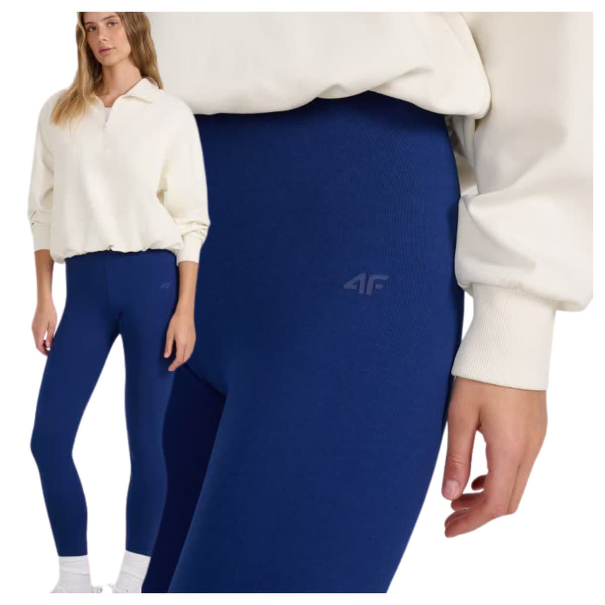 Legginsy dzianinowe damskie 4F 4FWMM00TTIGF195-031S #N/D XS